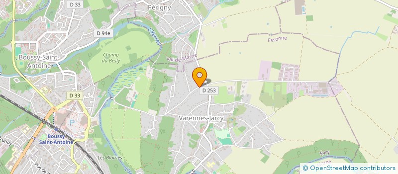 localisation de l'entreprise SCI JB 91  VARENNES-JARCY