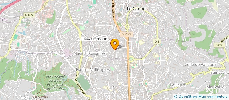 localisation de l'entreprise SCI JB FM à LE CANNET