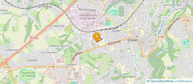 localisation de l'entreprise SCI JB JM  DINAN