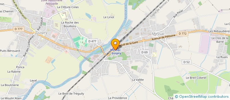 localisation de l'entreprise SCI JB RELAIS  GUIPRY-MESSAC