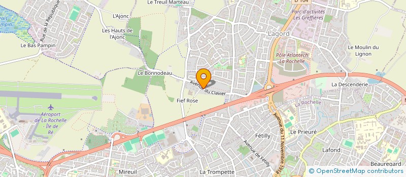 localisation de l'entreprise SCI JB2M  LAGORD