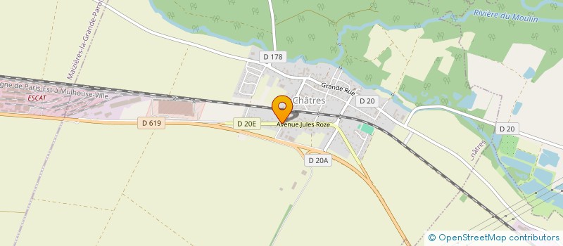 localisation de l'entreprise SCI JBA  ROSIERES-PRES-TROYES