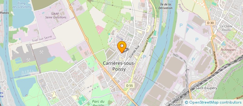 localisation de l'entreprise SCI JBA  CARRIERES-SOUS-POISSY