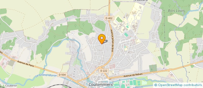 localisation de l'entreprise SCI JBA  COULOMMIERS