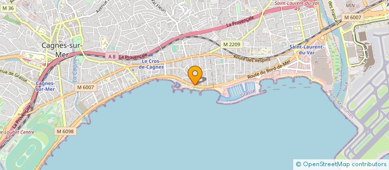 localisation de l'entreprise SCI JBAB à CAGNES-SUR-MER