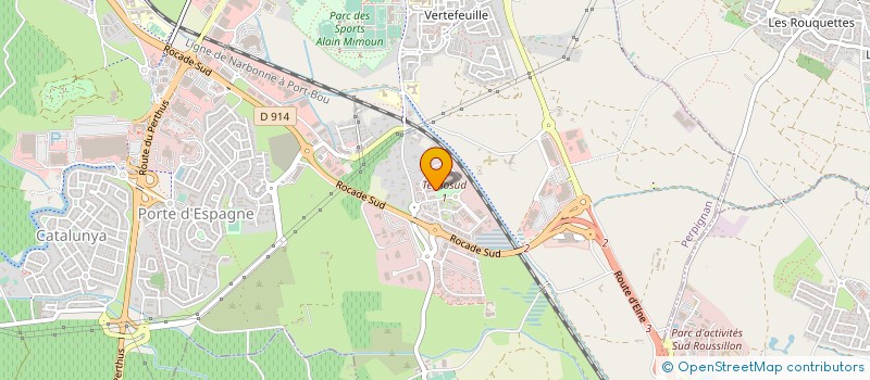 localisation de l'entreprise SCI JBAH  PERPIGNAN