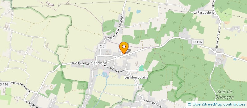 localisation de l'entreprise SCI JBB  SARRIGNE