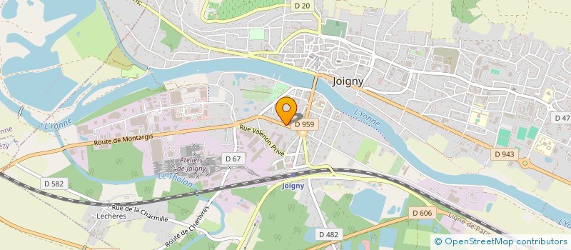 localisation de l'entreprise SCI JBC à JOIGNY