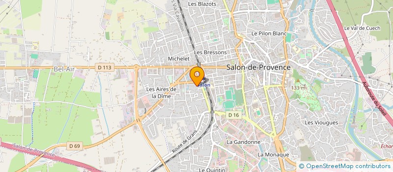 localisation de l'entreprise SCI JBC  SALON-DE-PROVENCE