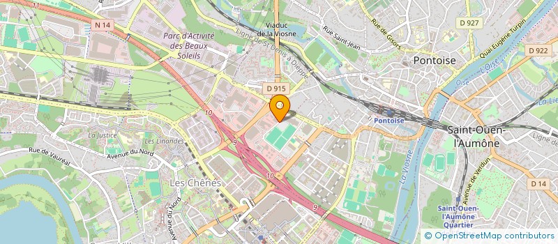 localisation de l'entreprise SCI JBC  PONTOISE