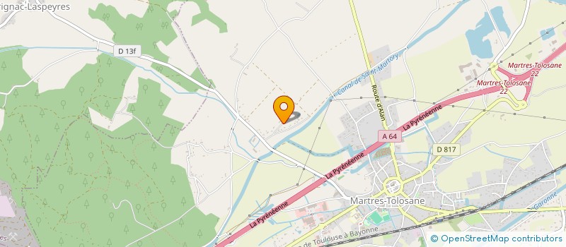 localisation de l'entreprise SCI JBC  MARTRES-TOLOSANE