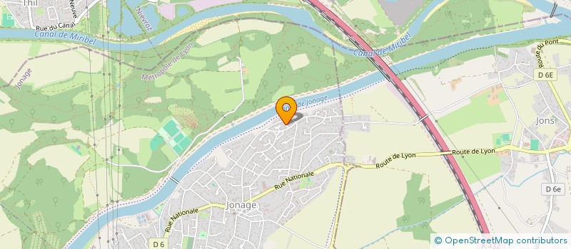 localisation de l'entreprise SCI JBCA  JONAGE