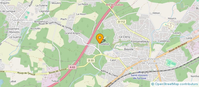 localisation de l'entreprise SCI JBCOCO à SAINT-VINCENT-DE-TYROSSE