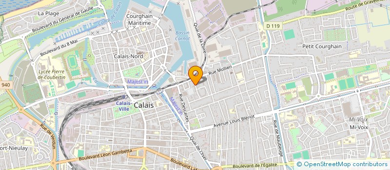 localisation de l'entreprise SCI JBCP  CALAIS