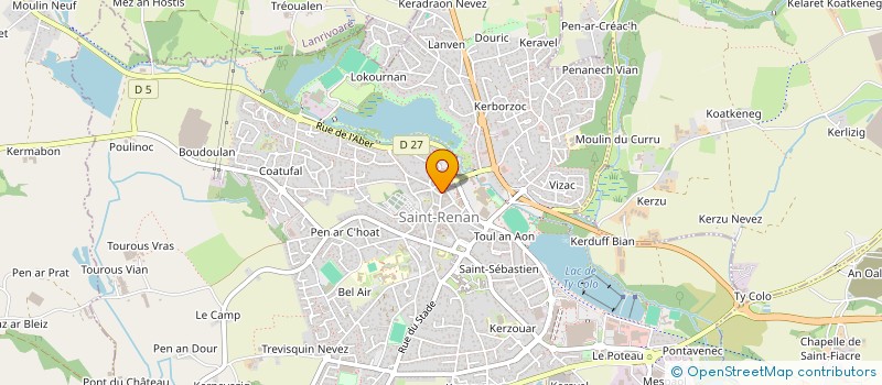 localisation de l'entreprise SCI JBDM  SAINT-RENAN