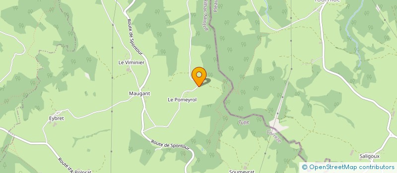 localisation de l'entreprise SCI JBETM IMMO  RILHAC-XAINTRIE