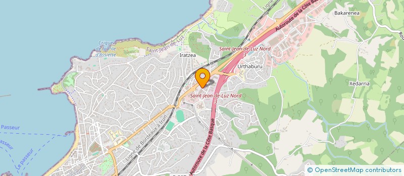 localisation de l'entreprise SCI JBFS  SAINT-JEAN-DE-LUZ