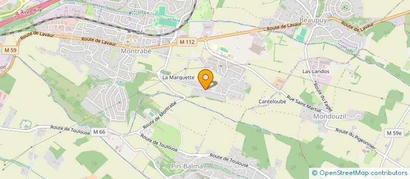 localisation de l'entreprise SCI JBG  MONTRABE