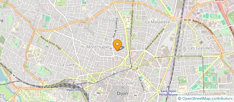 localisation de l'entreprise SCI JBG à DIJON