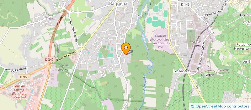 localisation de l'entreprise SCI JBG  SAUMUR