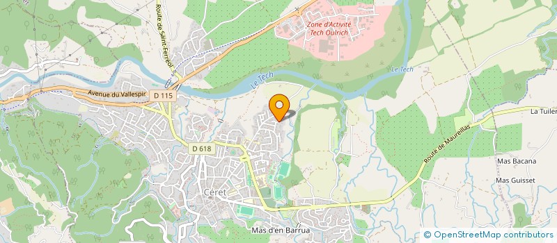 localisation de l'entreprise SCI JBG  CERET