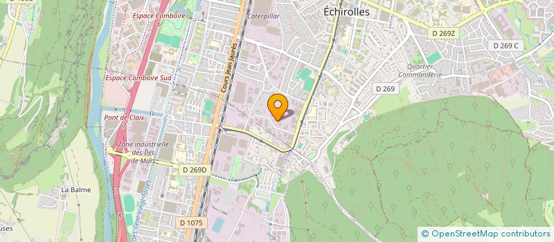localisation de l'entreprise SCI JBG à ECHIROLLES