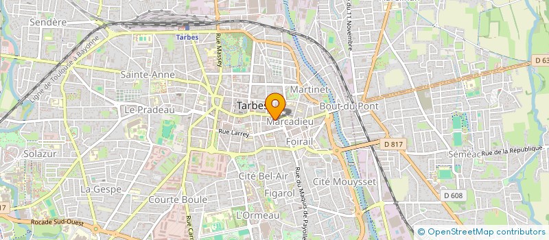 localisation de l'entreprise SCI JBG  TARBES