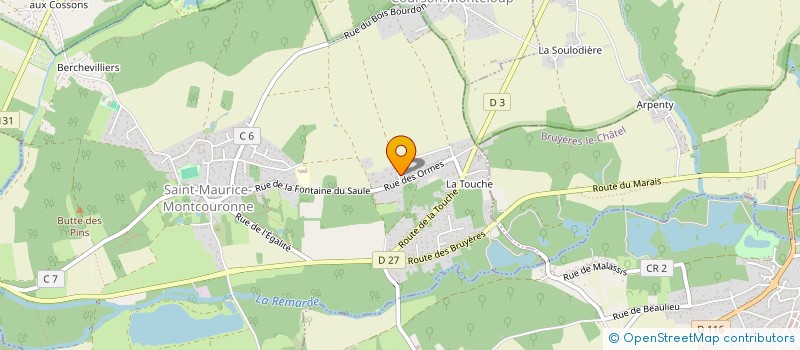 localisation de l'entreprise SCI JBG  SAINT-MAURICE-MONTCOURONNE