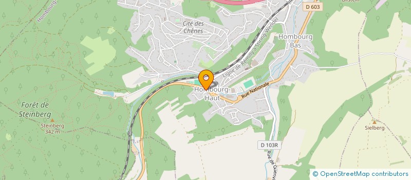 localisation de l'entreprise SCI JBH à HOMBOURG-HAUT
