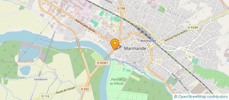 localisation de l'entreprise SCI JBHC  MARMANDE