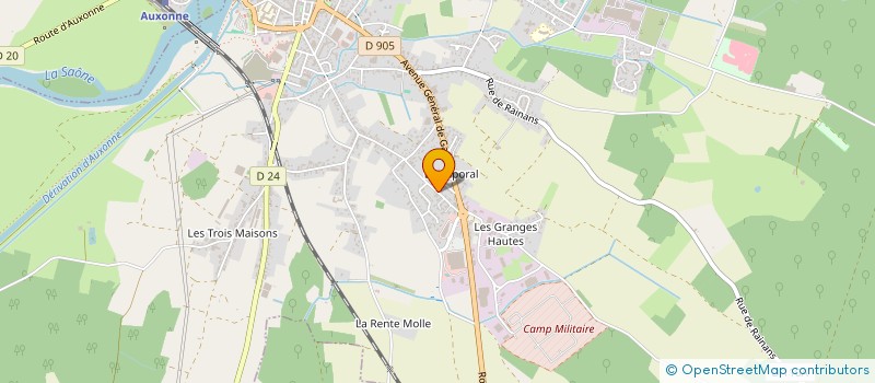 localisation de l'entreprise SCI JBJLC IMMO  AUXONNE