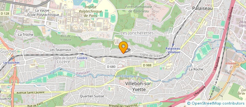 localisation de l'entreprise SCI JBK  PALAISEAU