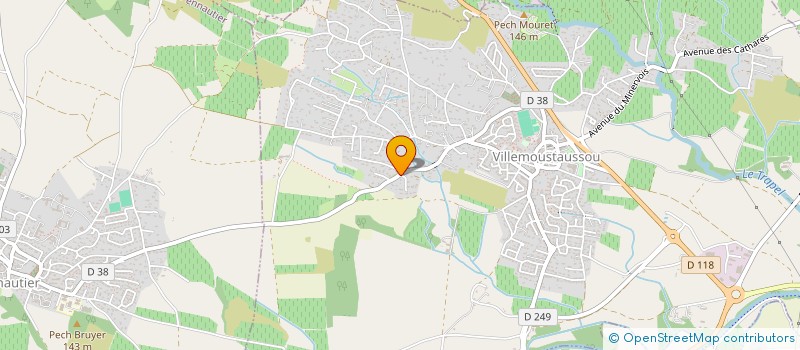 localisation de l'entreprise SCI JBL à VILLEMOUSTAUSSOU