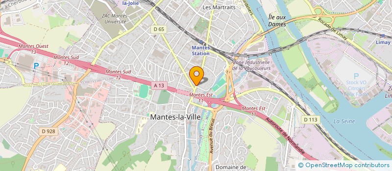 localisation de l'entreprise SCI JBL  MANTES-LA-VILLE