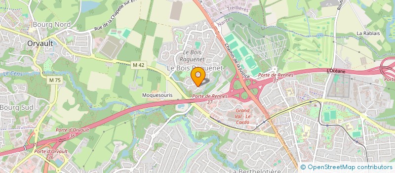 localisation de l'entreprise SCI JBL ERDRE à ORVAULT