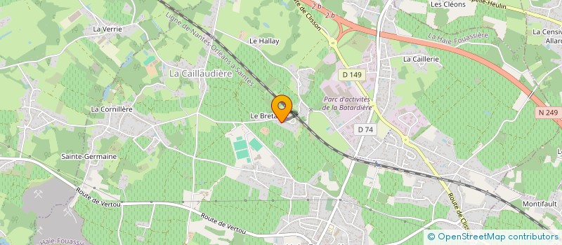 localisation de l'entreprise SCI JBLANLOEIL  LA HAIE-FOUASSIERE