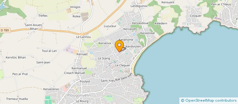 localisation de l'entreprise SCI JBLC  PLOUGONVELIN