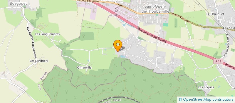 localisation de l'entreprise SCI JBLE IMMO  SAINT-OUEN-DE-THOUBERVILLE