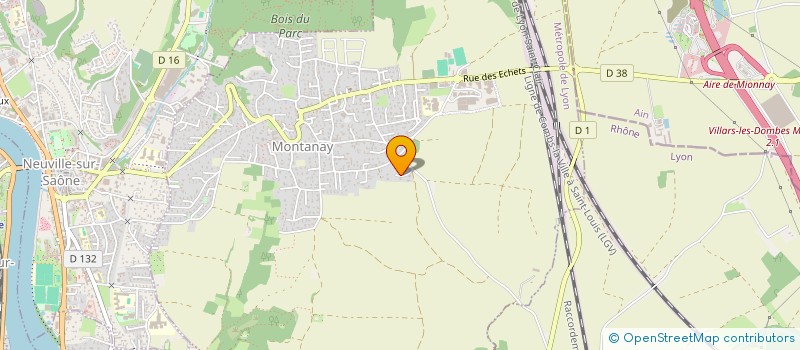 localisation de l'entreprise SCI JBM  FLEURIEU-SUR-SAONE