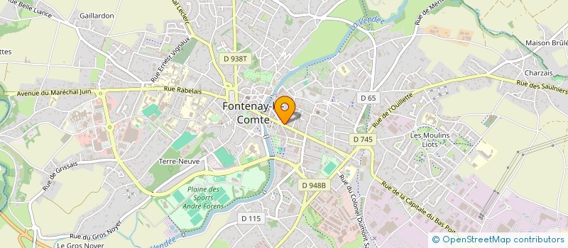 localisation de l'entreprise SCI JBM  FONTENAY-LE-COMTE