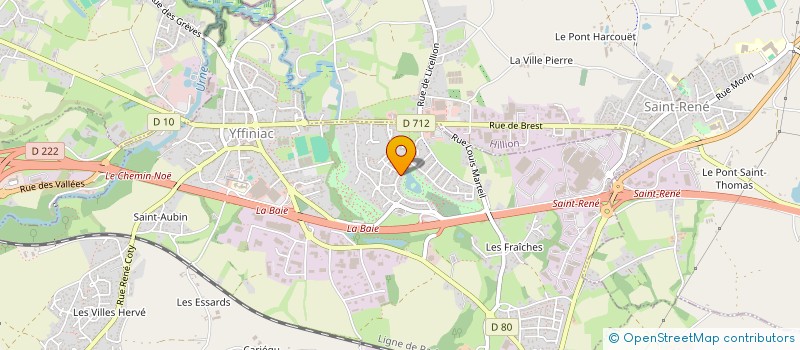 localisation de l'entreprise SCI JBM  YFFINIAC