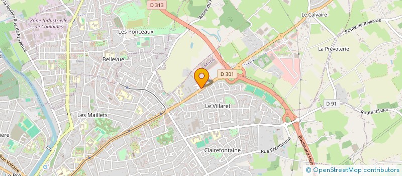 localisation de l'entreprise SCI JBM LA PROMENADE  LE MANS