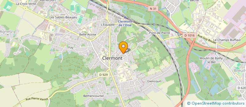 localisation de l'entreprise SCI JBM60  CLERMONT