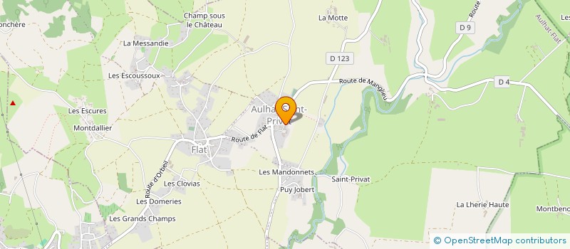 localisation de l'entreprise SCI JBN  AULHAT-FLAT