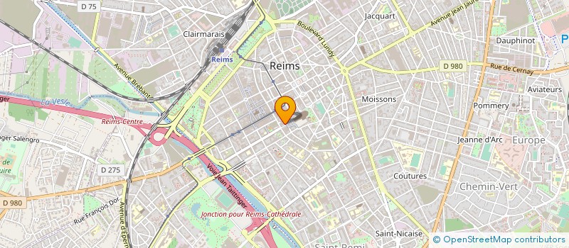 localisation de l'entreprise SCI JBR à REIMS