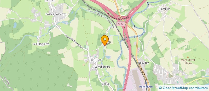 localisation de l'entreprise SCI  JBR  DRUILLAT