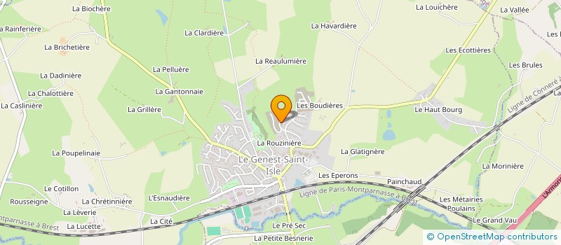 localisation de l'entreprise SCI JBR  LE GENEST-SAINT-ISLE