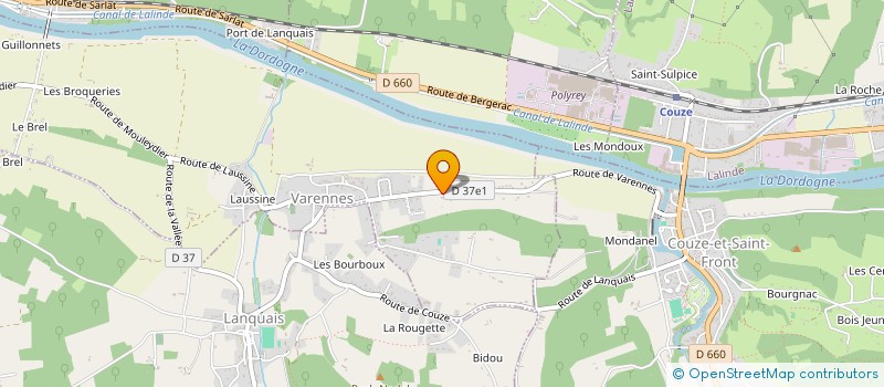 localisation de l'entreprise SCI JBR  VARENNES