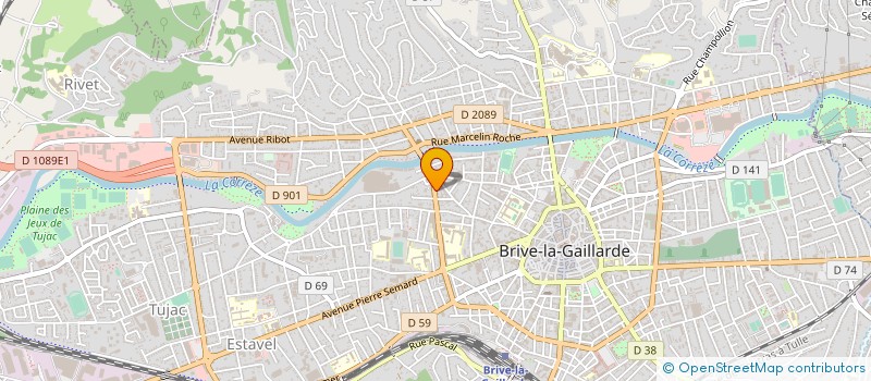 localisation de l'entreprise SCI JBS à BRIVE-LA-GAILLARDE