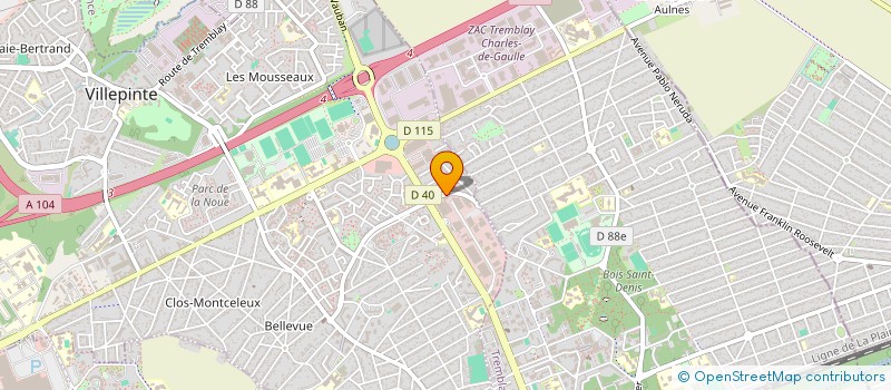 localisation de l'entreprise SCI JBS à VILLEPINTE